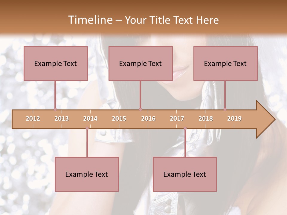 Girl Make Beauty PowerPoint Template