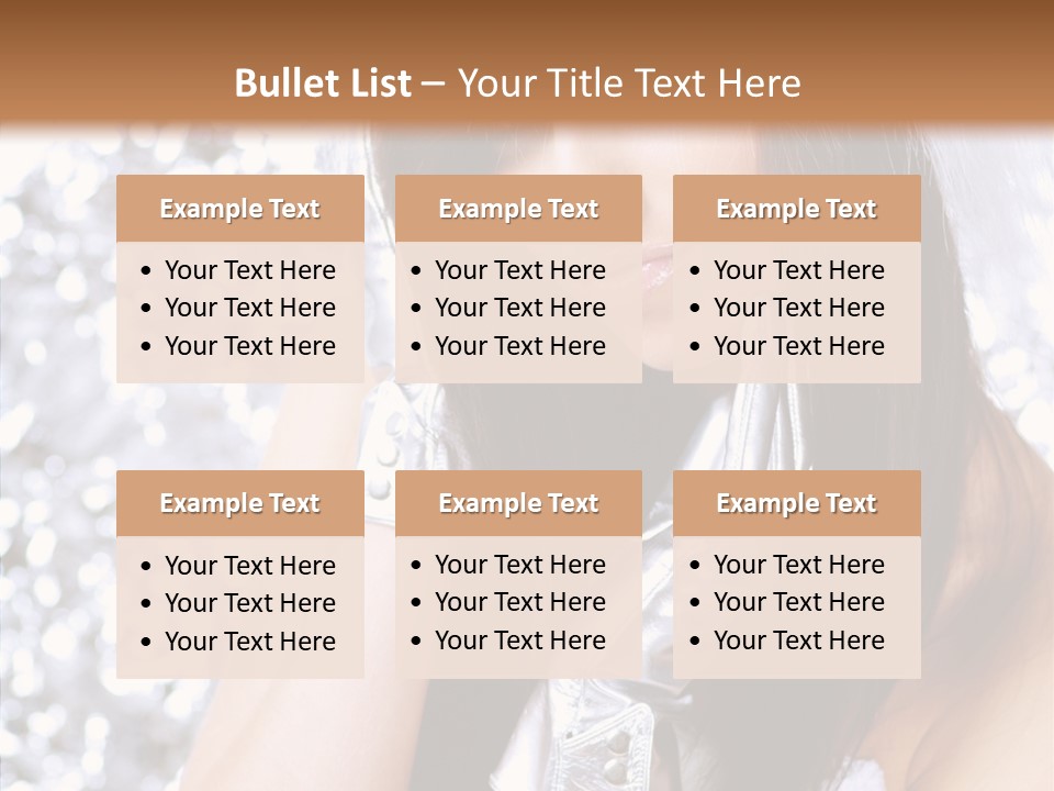 Girl Make Beauty PowerPoint Template
