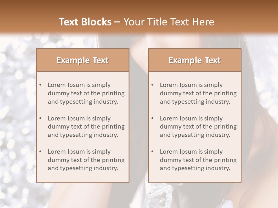 Girl Make Beauty PowerPoint Template
