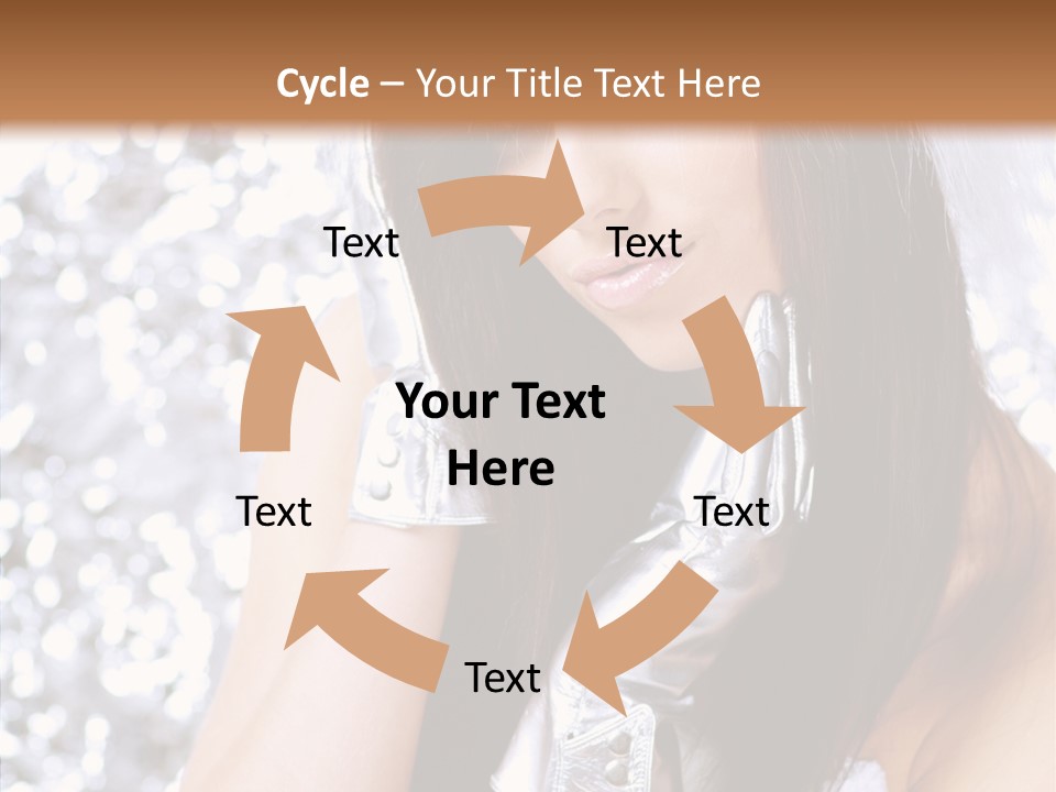 Girl Make Beauty PowerPoint Template