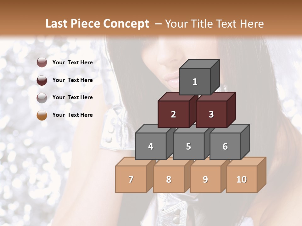 Girl Make Beauty PowerPoint Template