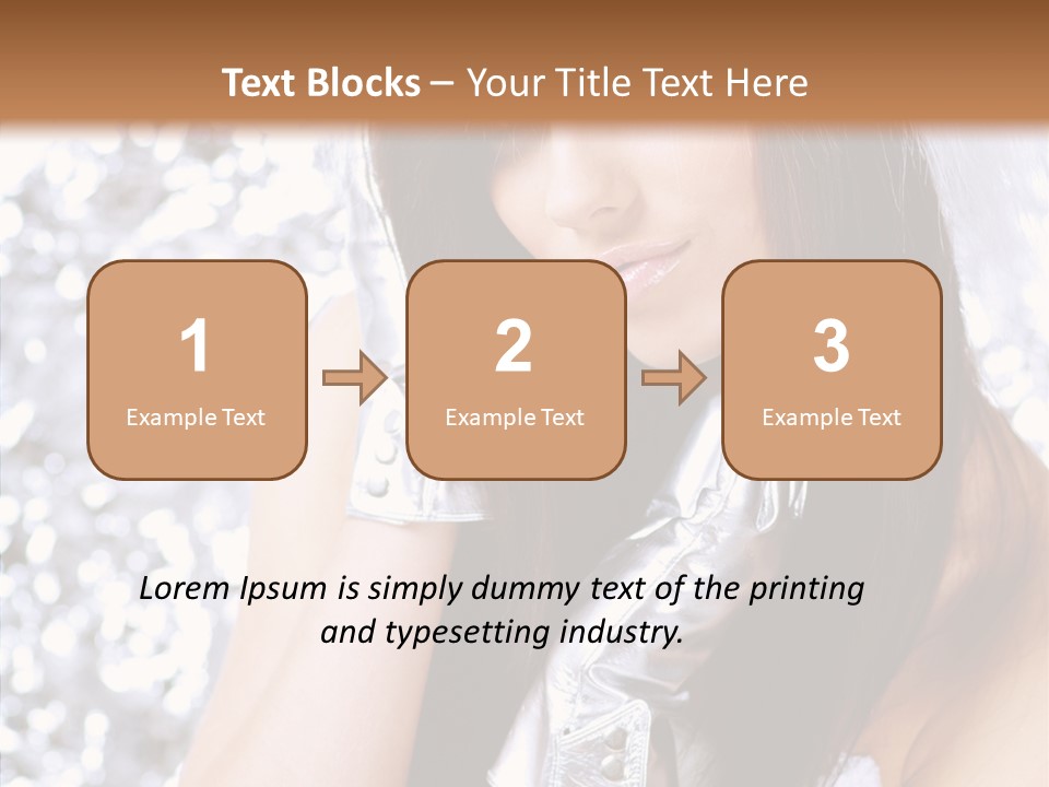 Girl Make Beauty PowerPoint Template