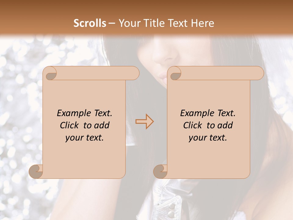 Girl Make Beauty PowerPoint Template