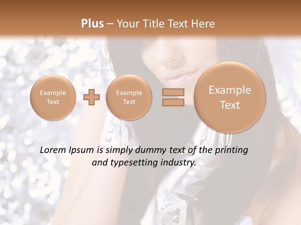 Girl Make Beauty PowerPoint Template