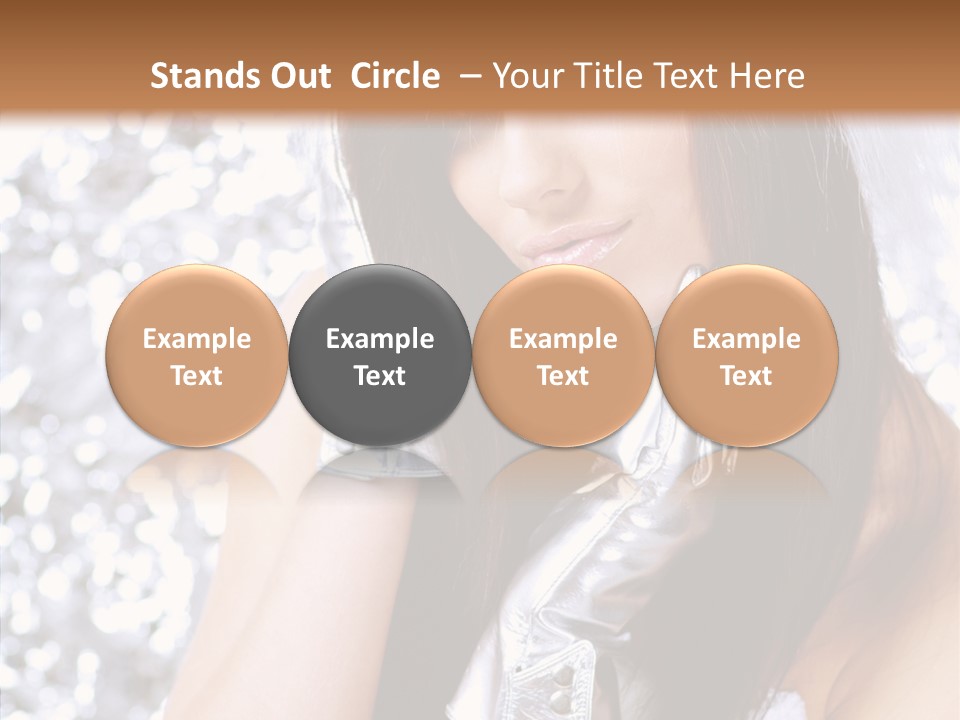 Girl Make Beauty PowerPoint Template