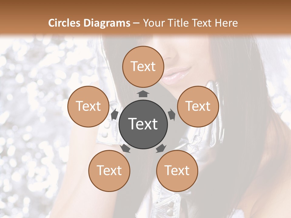 Girl Make Beauty PowerPoint Template