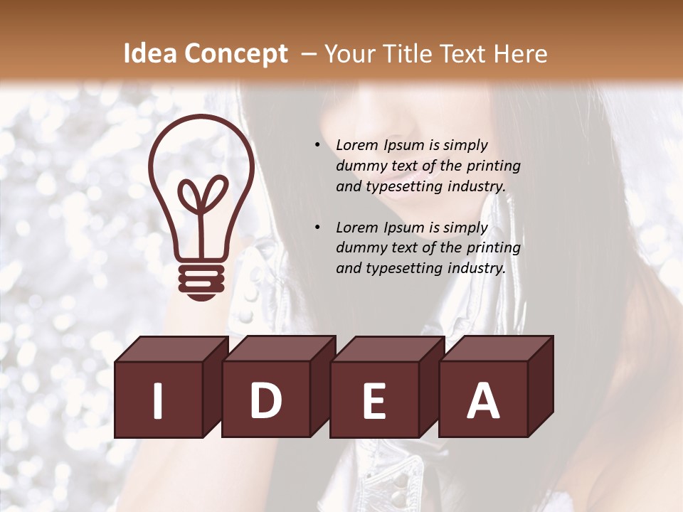Girl Make Beauty PowerPoint Template