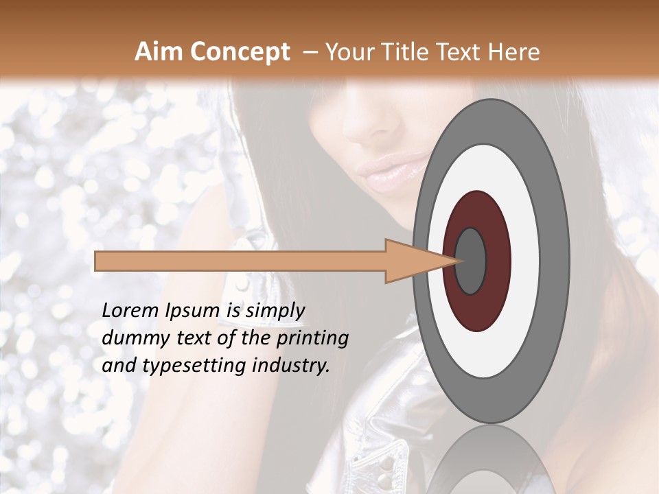 Girl Make Beauty PowerPoint Template