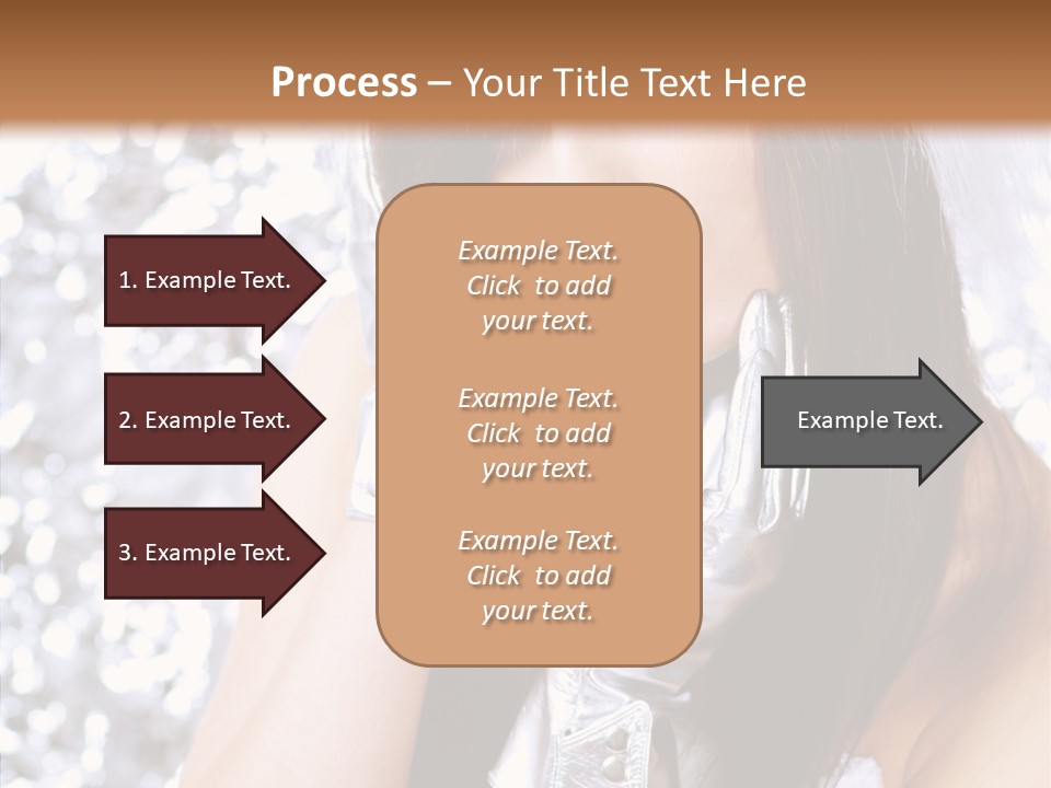 Girl Make Beauty PowerPoint Template