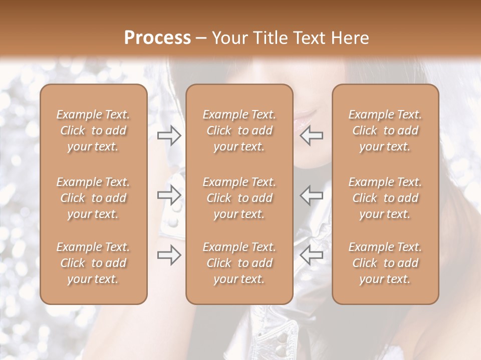 Girl Make Beauty PowerPoint Template
