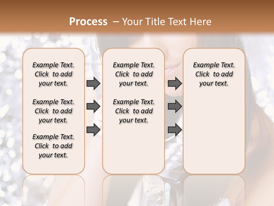 Girl Make Beauty PowerPoint Template