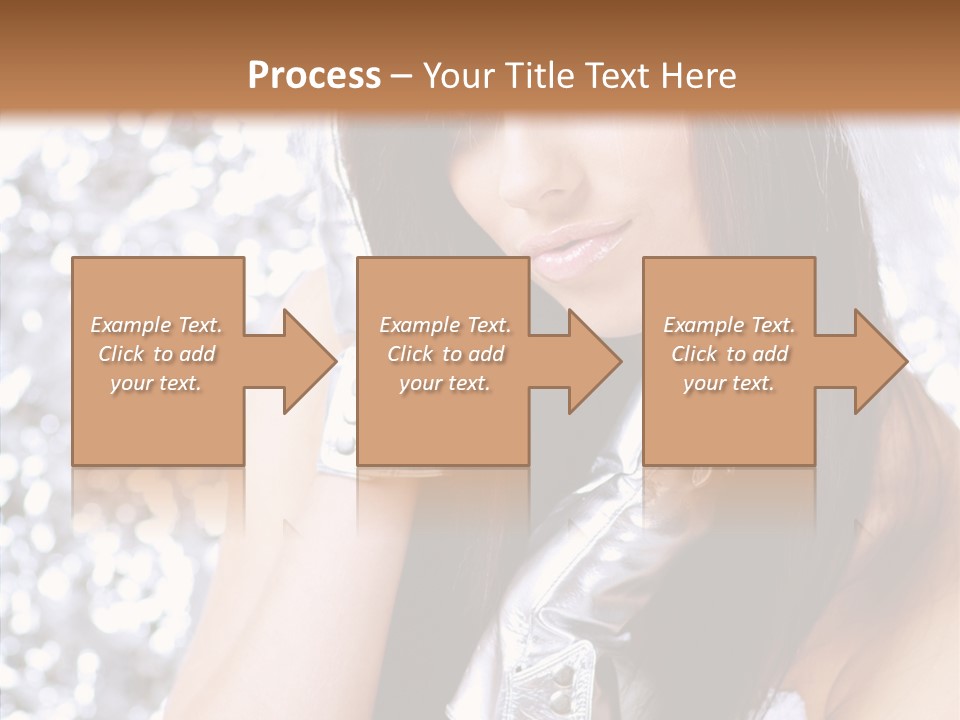 Girl Make Beauty PowerPoint Template