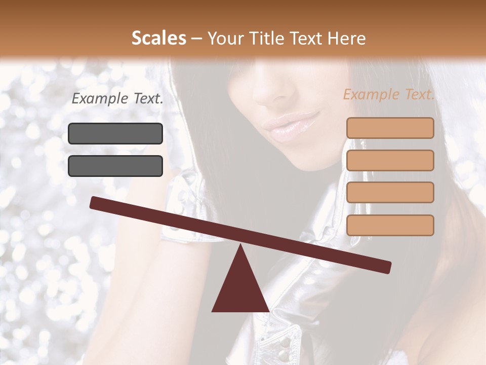 Girl Make Beauty PowerPoint Template