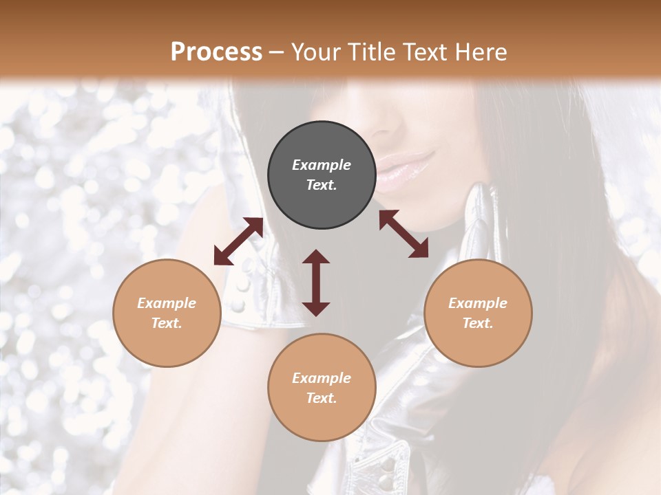 Girl Make Beauty PowerPoint Template