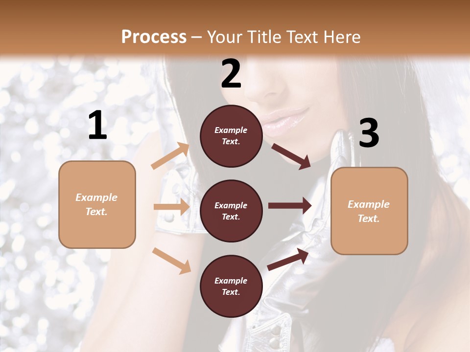 Girl Make Beauty PowerPoint Template