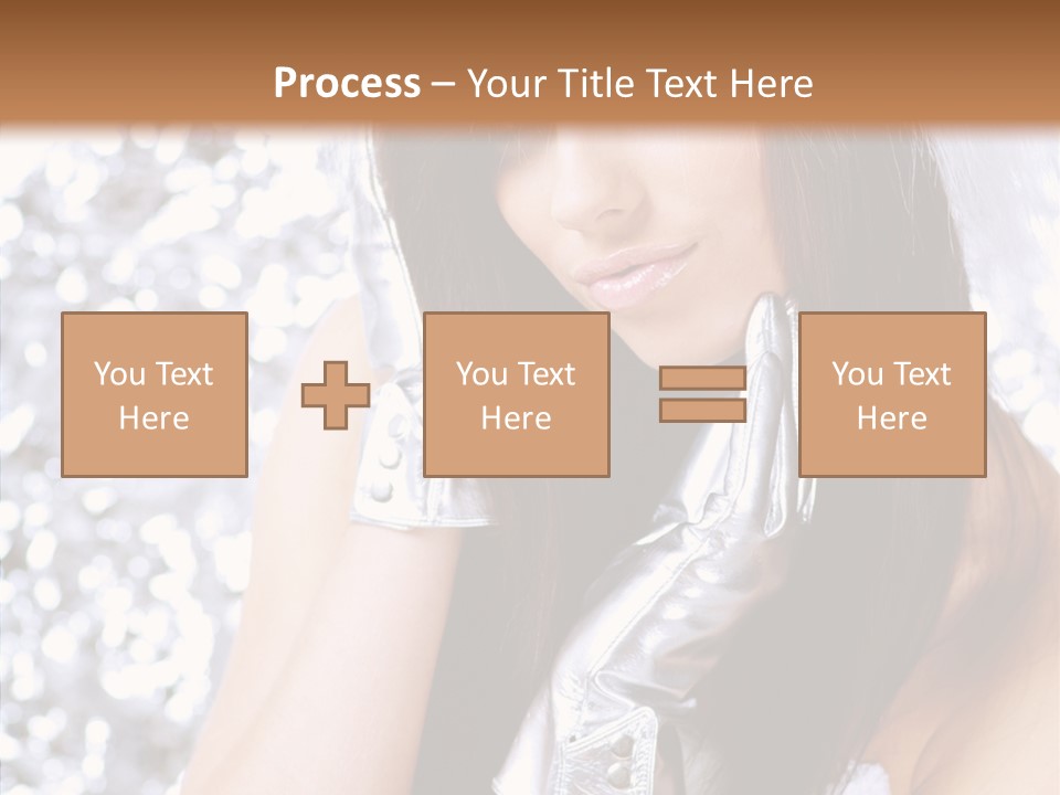 Girl Make Beauty PowerPoint Template