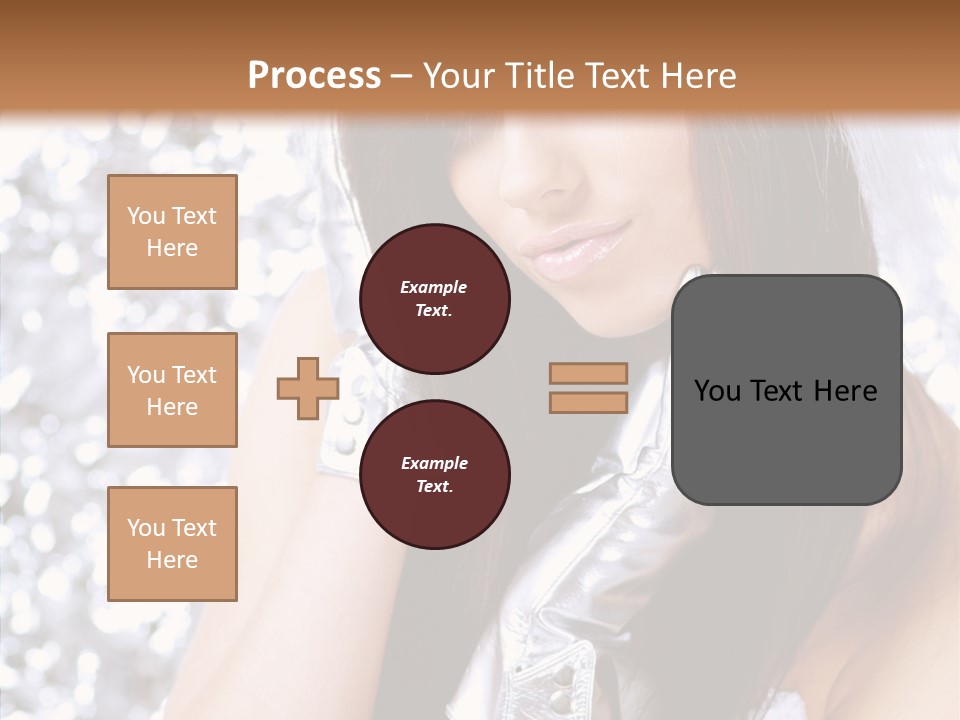 Girl Make Beauty PowerPoint Template