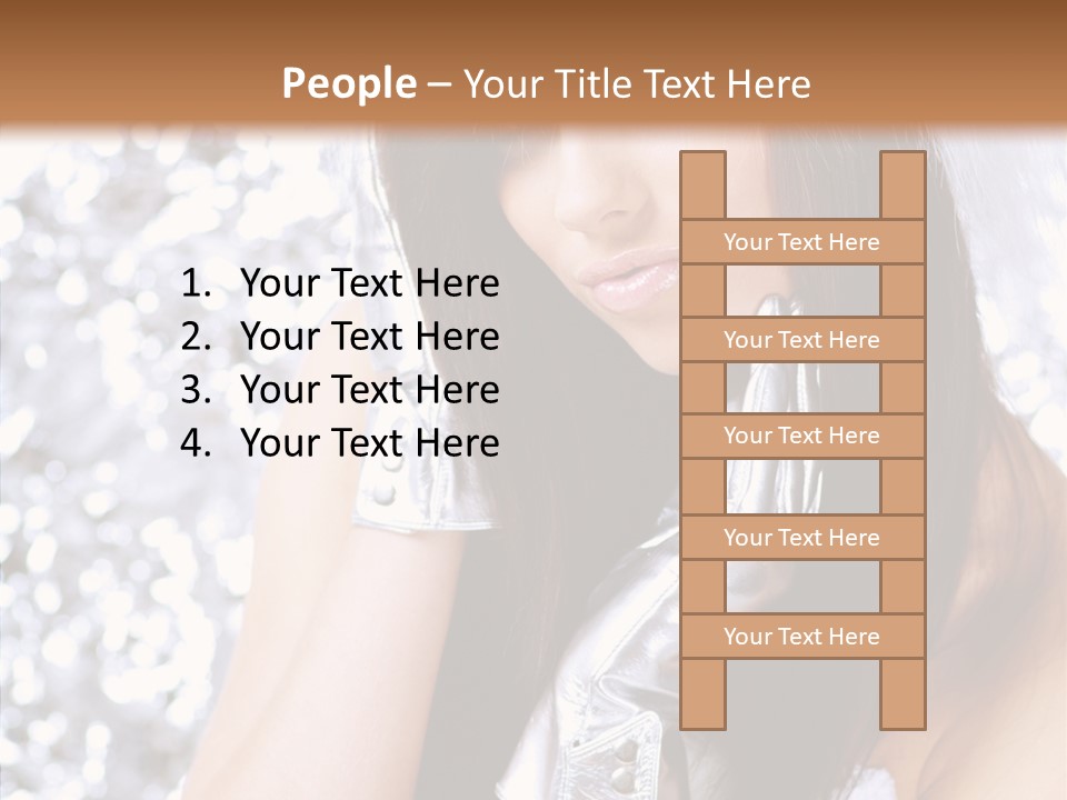 Girl Make Beauty PowerPoint Template