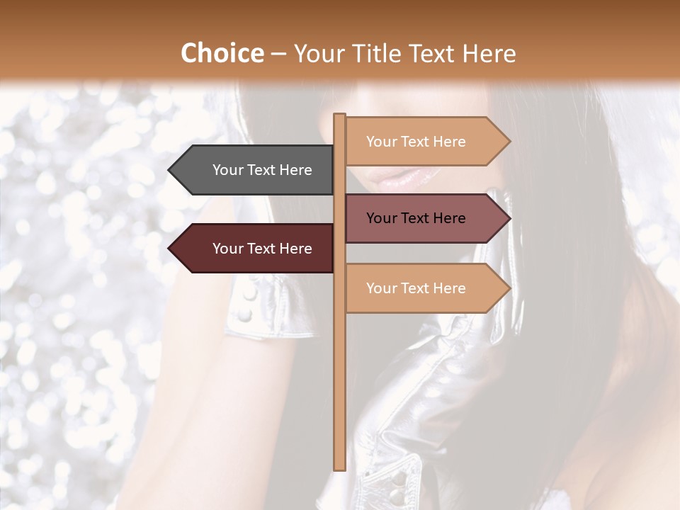 Girl Make Beauty PowerPoint Template