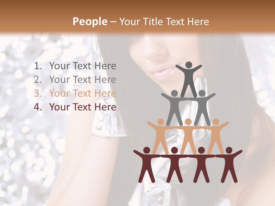 Girl Make Beauty PowerPoint Template