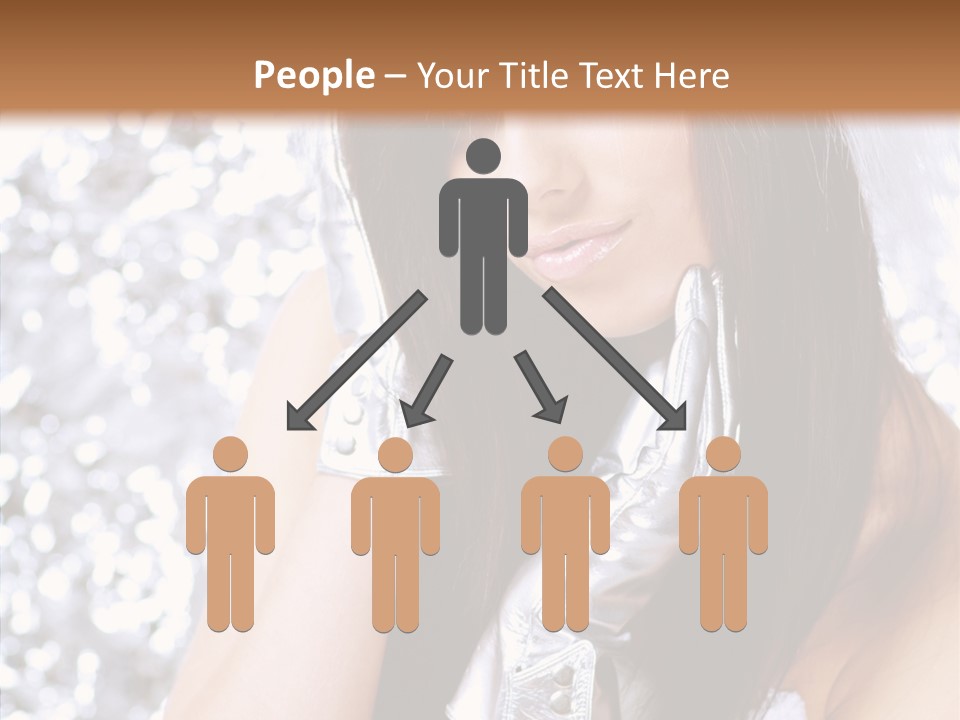 Girl Make Beauty PowerPoint Template