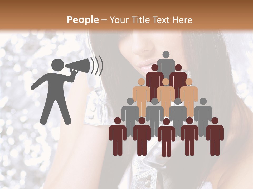 Girl Make Beauty PowerPoint Template