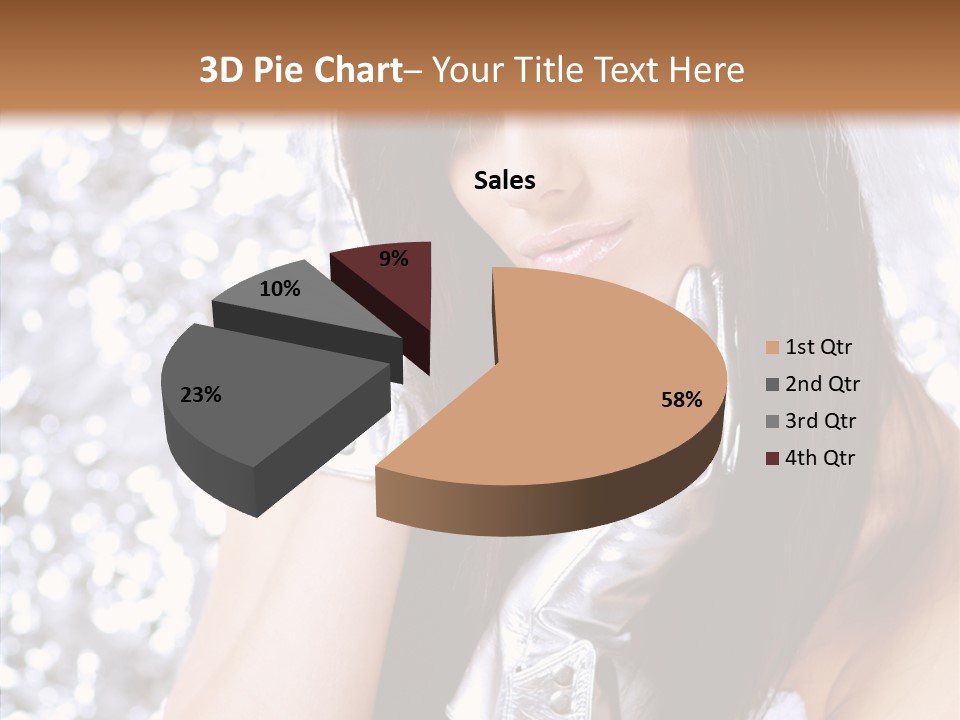 Girl Make Beauty PowerPoint Template