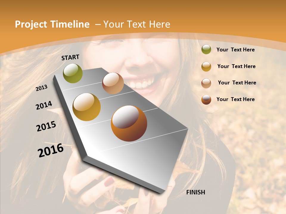 Cheerful Teenage Attractive PowerPoint Template