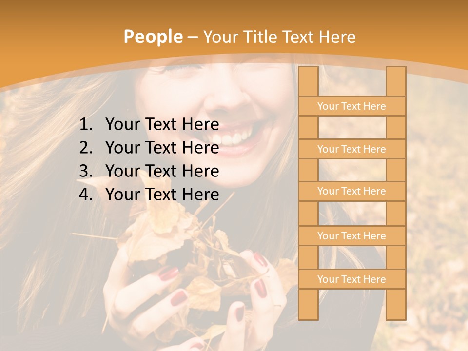 Cheerful Teenage Attractive PowerPoint Template