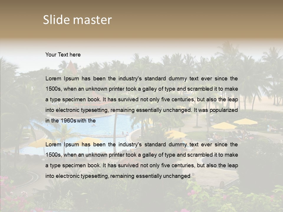 Equator Tree Investment PowerPoint Template