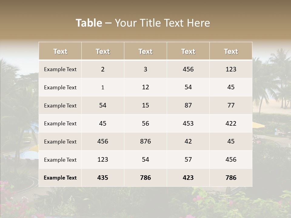 Equator Tree Investment PowerPoint Template