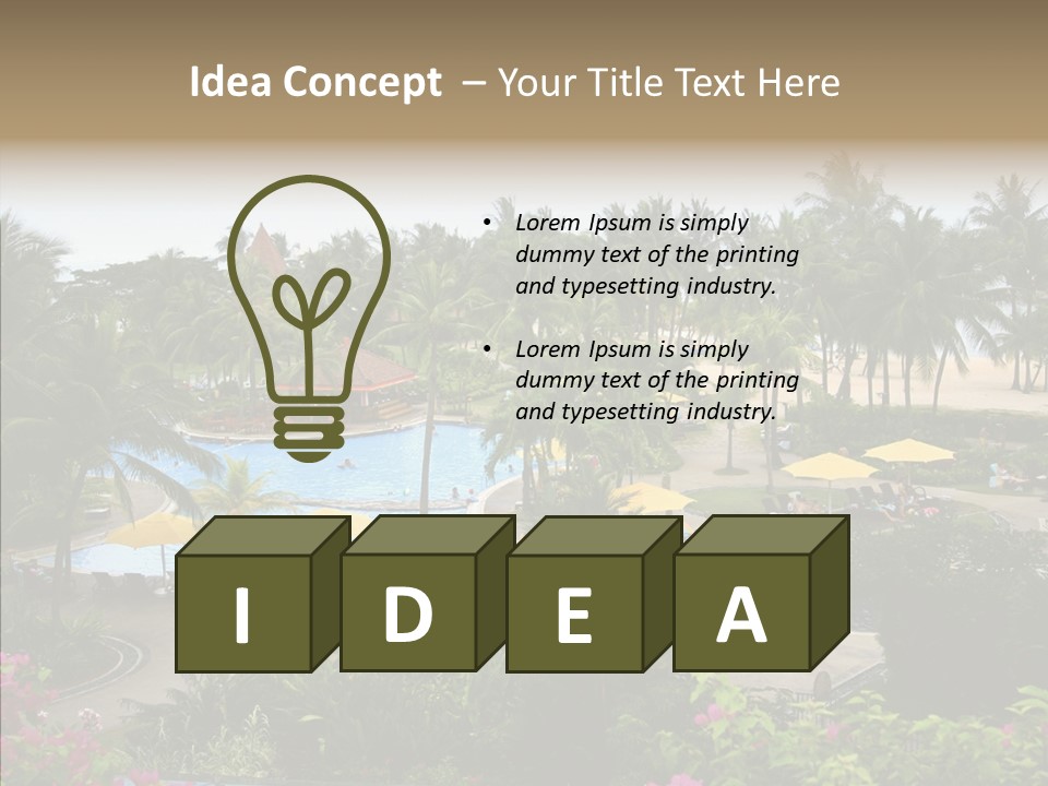 Equator Tree Investment PowerPoint Template