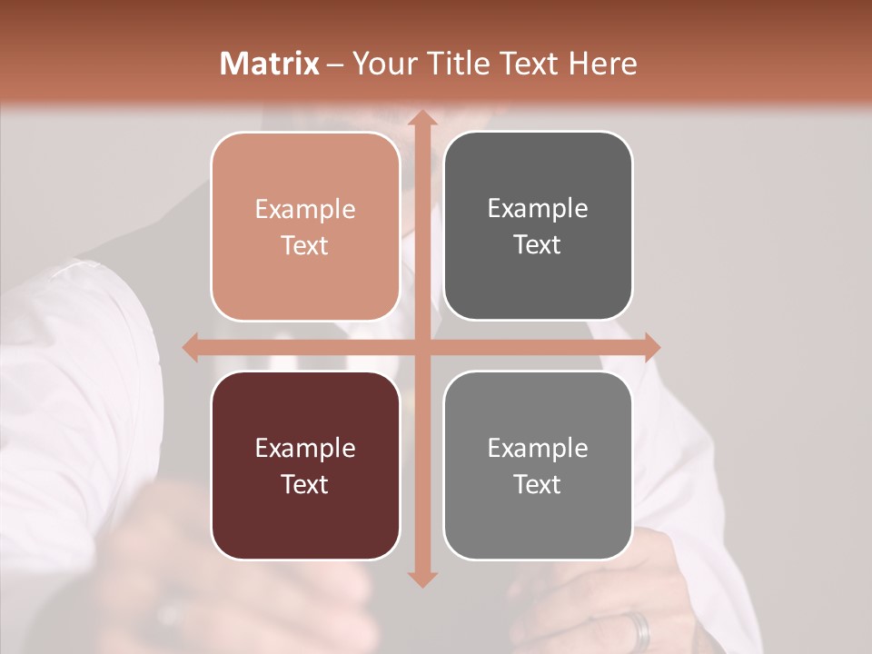 Romantic Tuxedo Servant PowerPoint Template