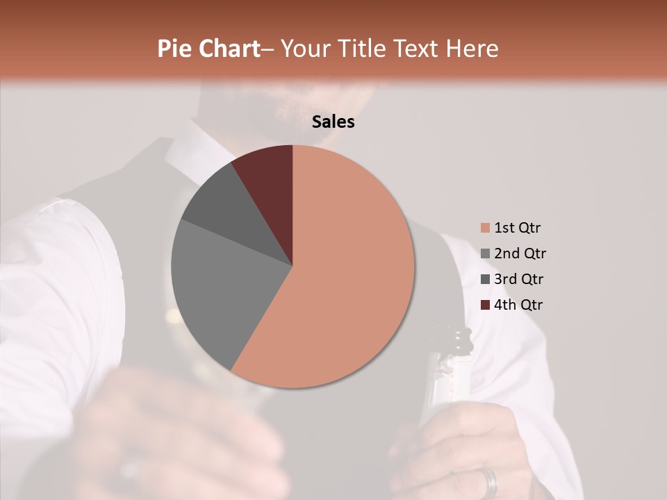Romantic Tuxedo Servant PowerPoint Template