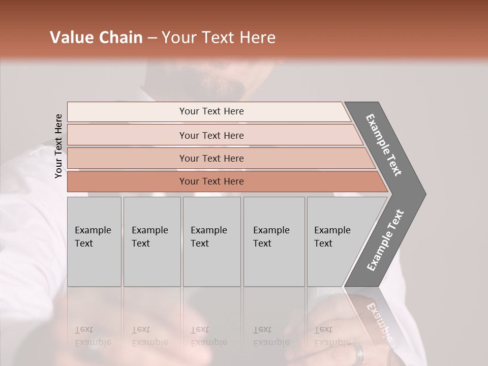 Romantic Tuxedo Servant PowerPoint Template