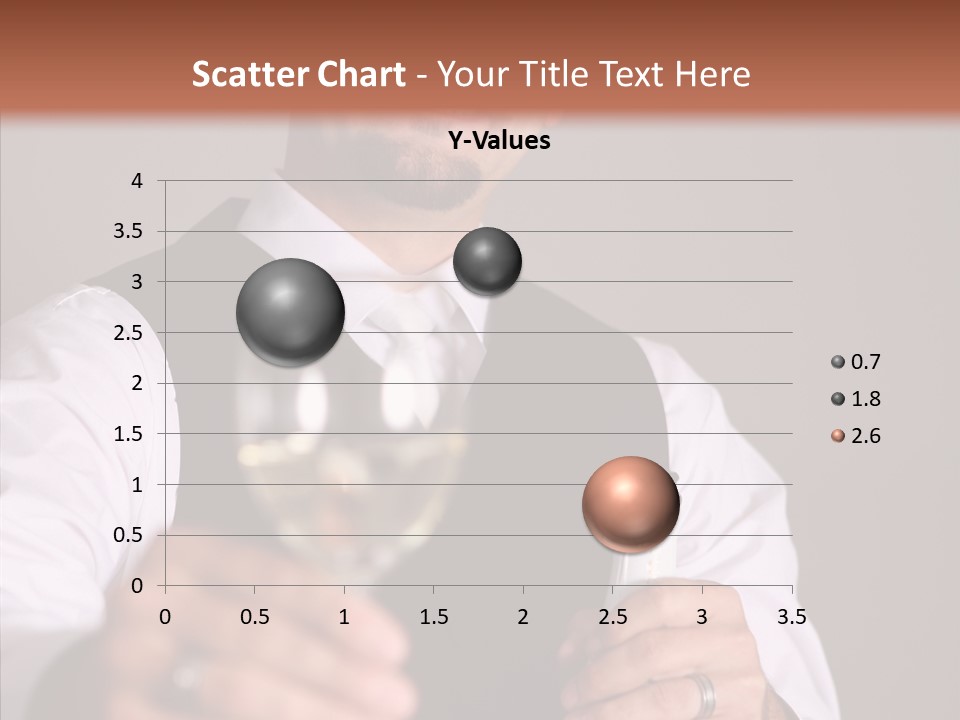 Romantic Tuxedo Servant PowerPoint Template