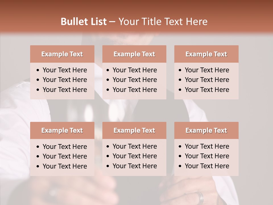 Romantic Tuxedo Servant PowerPoint Template