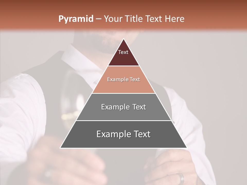 Romantic Tuxedo Servant PowerPoint Template