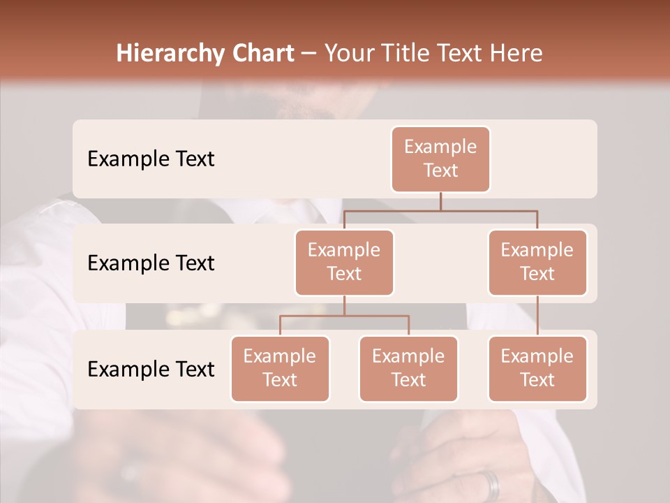 Romantic Tuxedo Servant PowerPoint Template