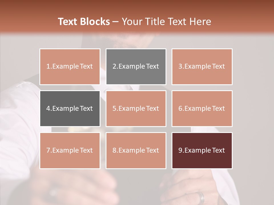 Romantic Tuxedo Servant PowerPoint Template