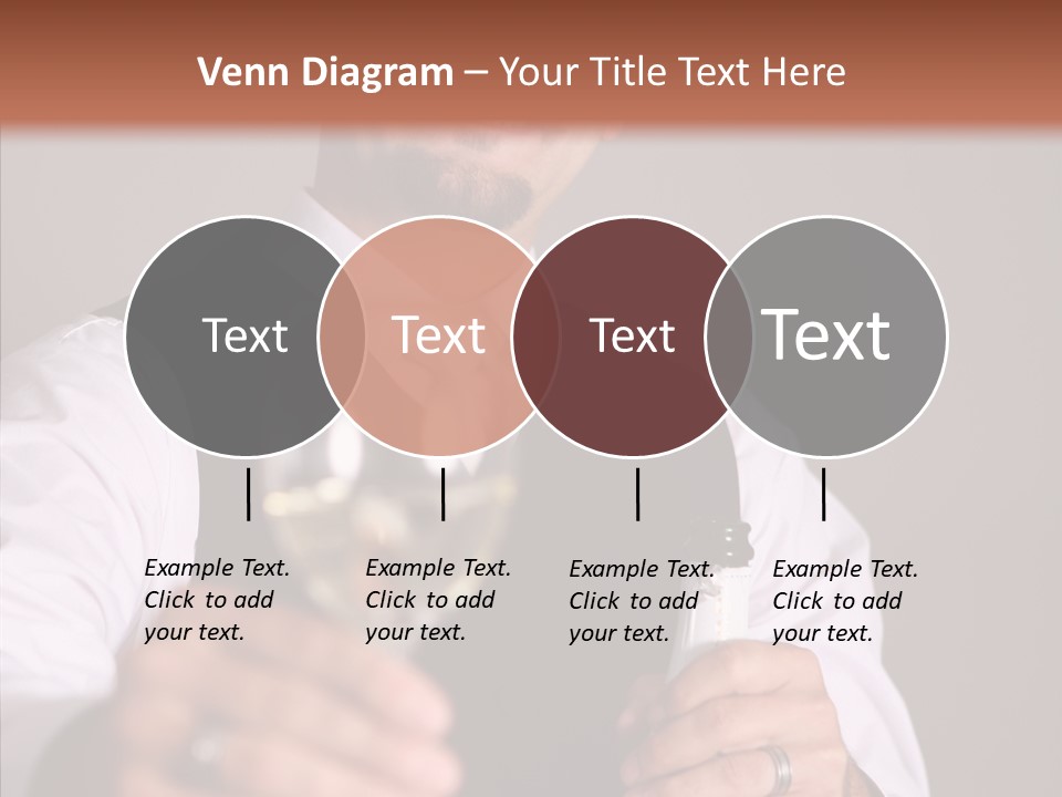 Romantic Tuxedo Servant PowerPoint Template