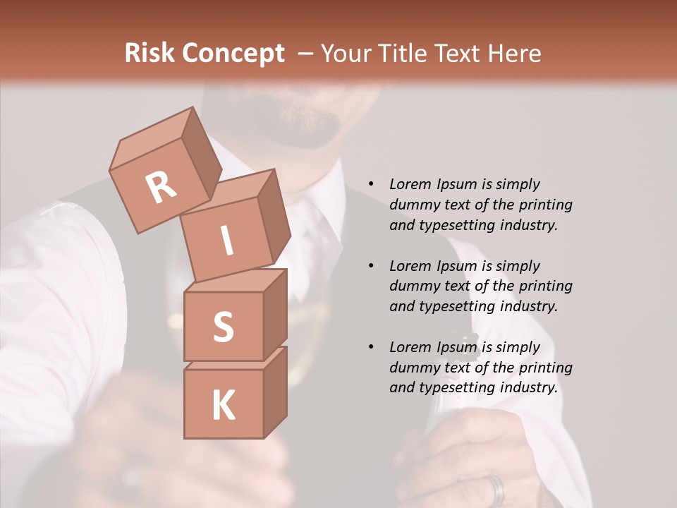 Romantic Tuxedo Servant PowerPoint Template