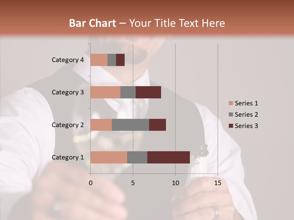 Romantic Tuxedo Servant PowerPoint Template