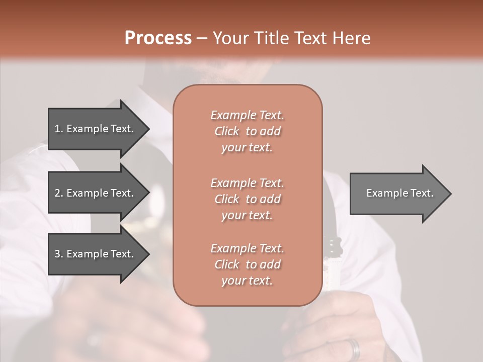 Romantic Tuxedo Servant PowerPoint Template