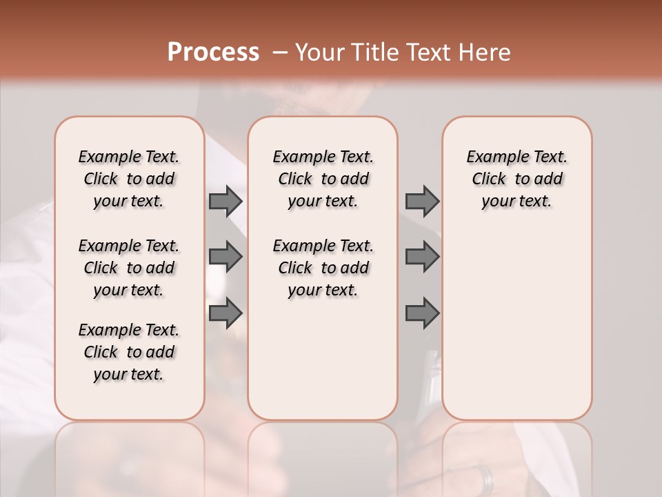 Romantic Tuxedo Servant PowerPoint Template