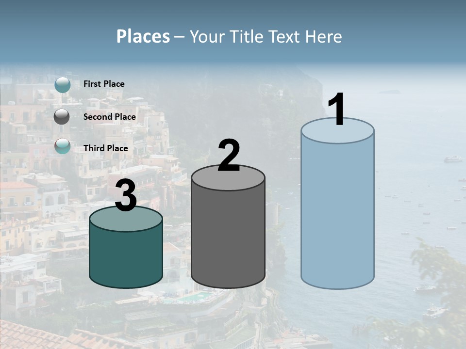 Blue Mediterranean Capri PowerPoint Template