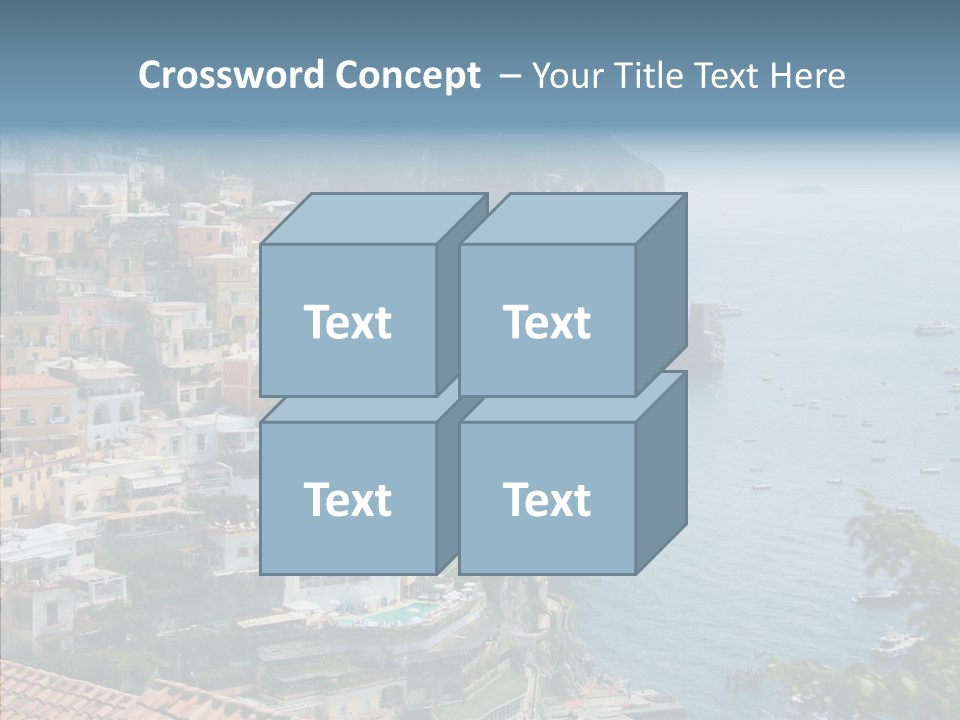 Blue Mediterranean Capri PowerPoint Template