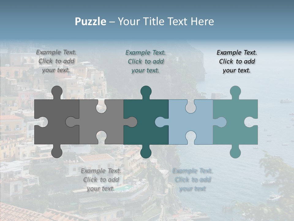 Blue Mediterranean Capri PowerPoint Template