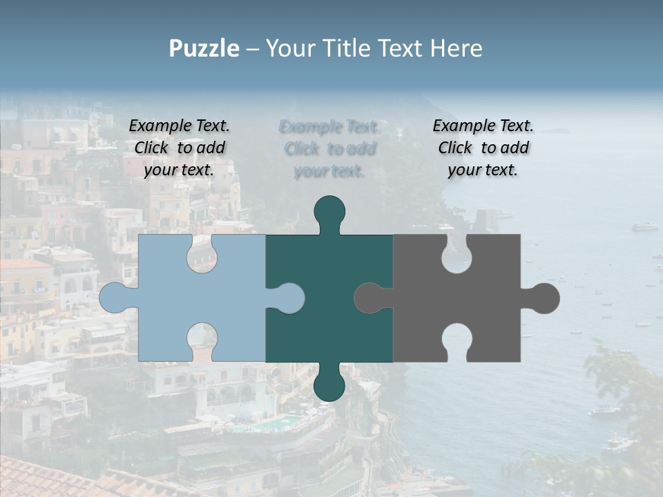 Blue Mediterranean Capri PowerPoint Template