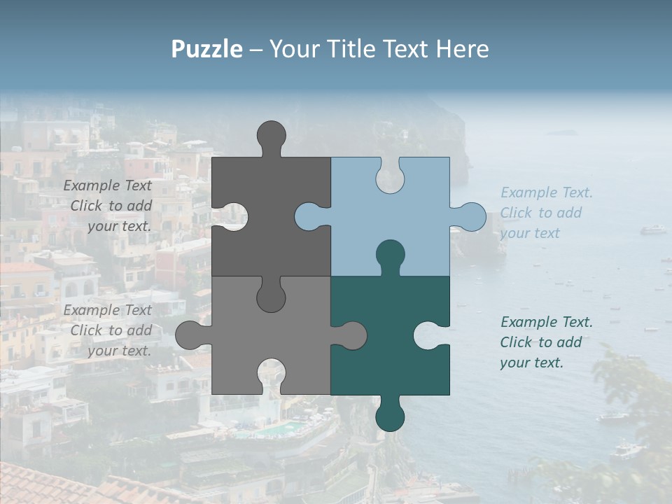 Blue Mediterranean Capri PowerPoint Template